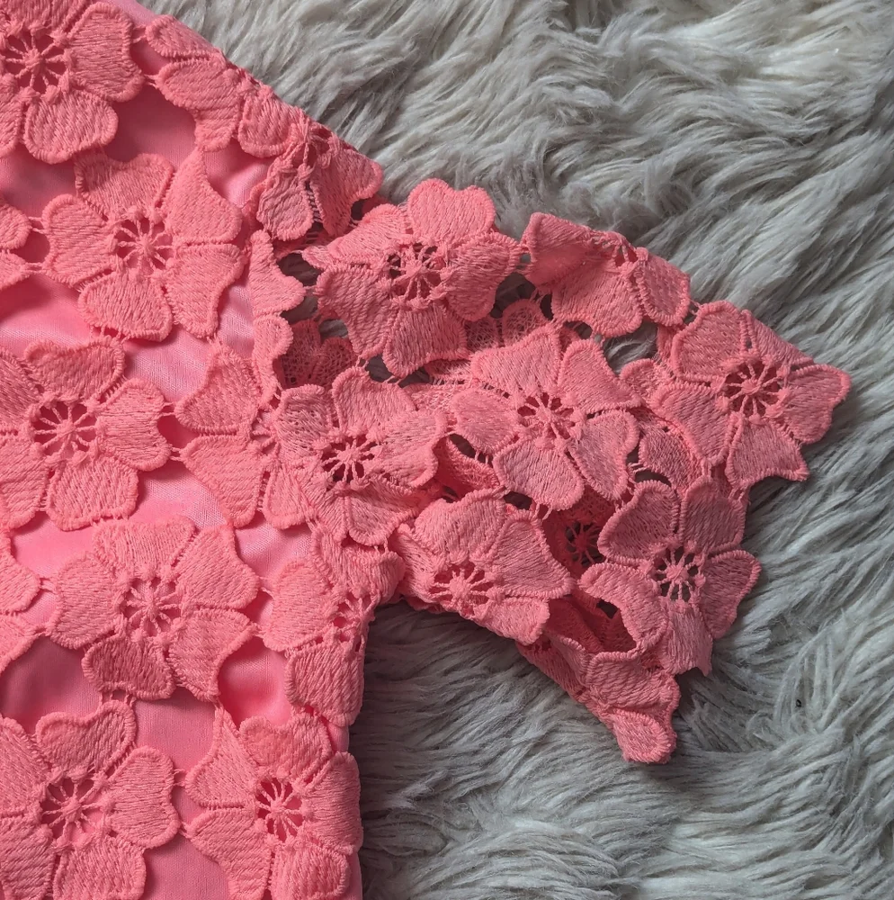 EUC Petal & Pup Tallie Mini Dress in Watermelon - Picture 16 of 16